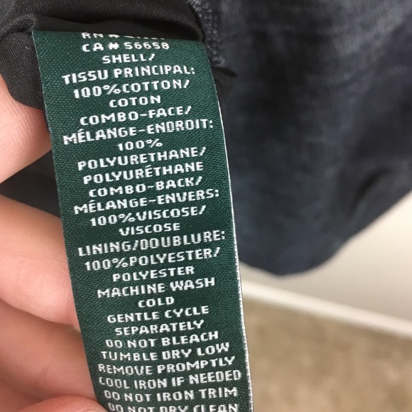 Ralph Lauren | Navy Leather Accent Dress - H4 - Picture 5 of 6